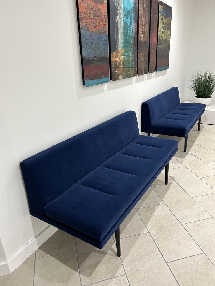 Office waiting cushion bench